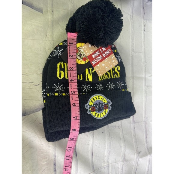 Guns N Roses Rock Band Music Mommy and Me Matching Beanie Hat Cap Set Adult Kids